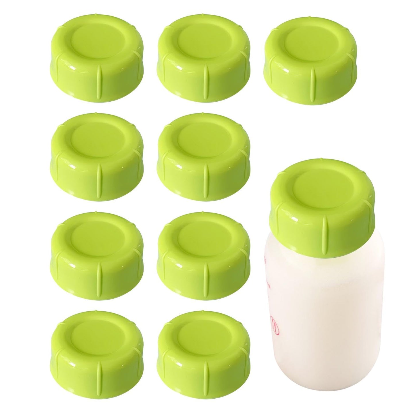 Baby Bottle Cap - Travel Bottle Caps, 10pcs Baby Bottle Lids - Narrow Neck Replacement Caps - Leak-Proof Sealing Travel & Stora