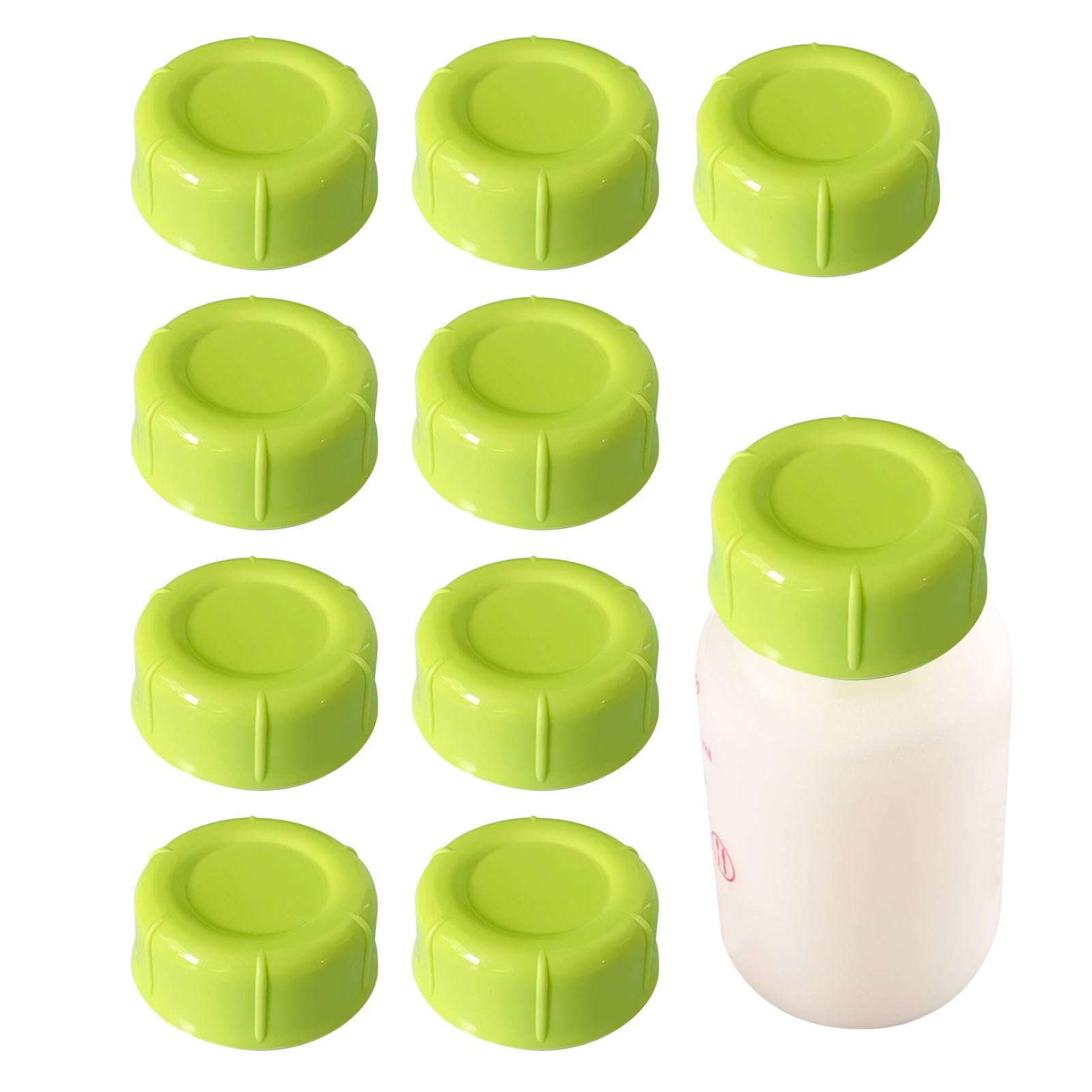Baby Bottle Cap - Travel Bottle Caps, 10pcs Baby Bottle Lids - Narrow Neck Replacement Caps - Leak-Proof Sealing Travel & Stora