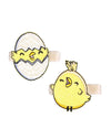 Baby Girls Carrot Hair Clips Pin Easter Bunny HairClips Carrot Hair Barrettes Pin JHE27 (2 Pcs Set-D)