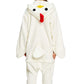 Canasour Chicken Onesie Kids Animal Rooster Halloween Cosplay Costume For 6-8 Years Girls Unisex Outfuit One Piece Hooded Soft P
