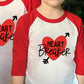 Future Ladies Man Current Mama'S Boy Raglan T-Shirt Toddler Boy Valentine'S Day 3/4 Sleeve Top Spring Cotton Outfit (5-6T, Red5)
