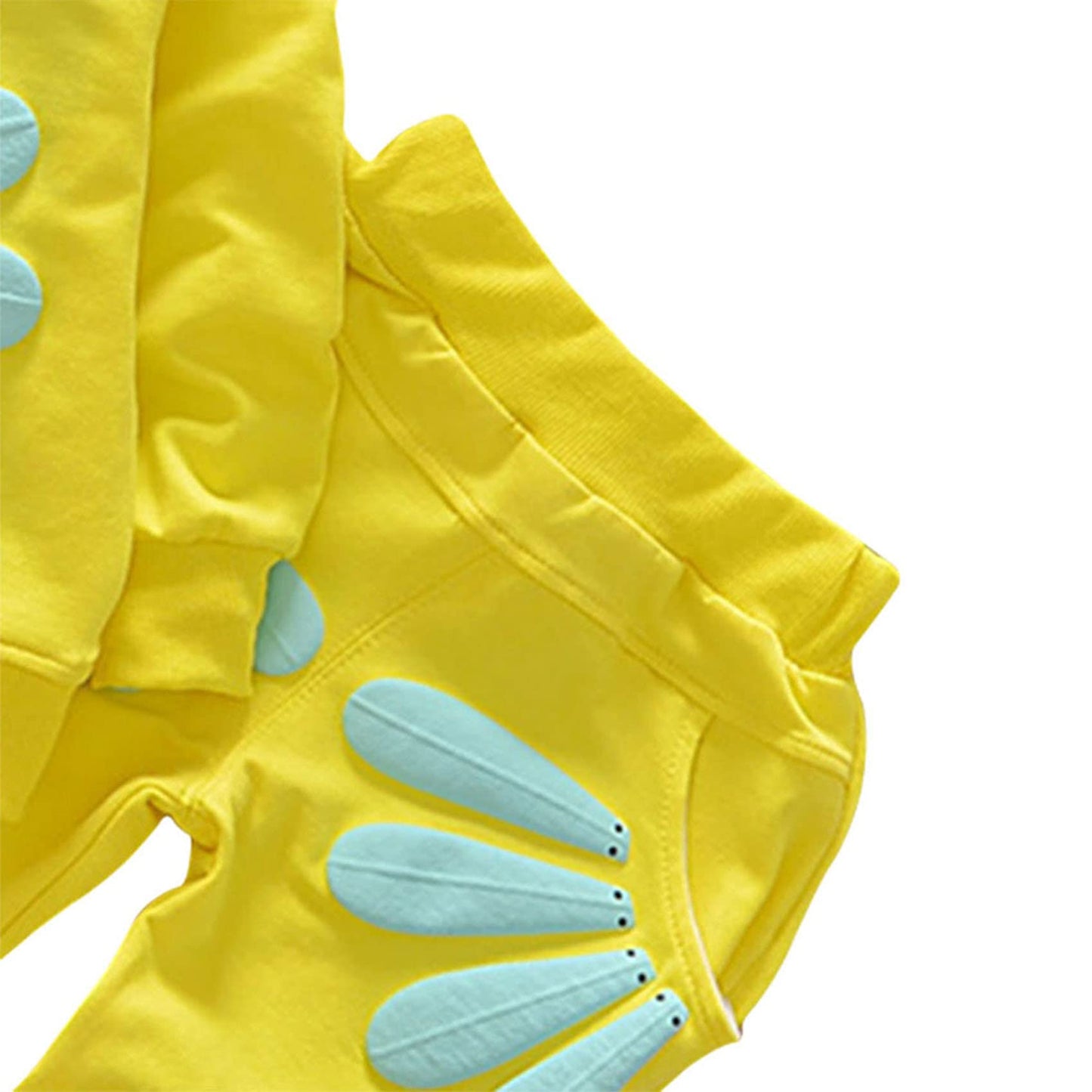 Avidqueen Toddler Baby Girls Sunflower Clothes Set Long Sleeve Top And Pants 2Pcs Outfits Fall Clothes (Age(2T), Yellow)