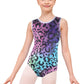 Eqsjiu Leotards For Gymnastics Baby Girls Toddlers 2T 3T 18-24 Months Fancy Leopard Sparkly Sparkle Backless Gradient Colors Rai