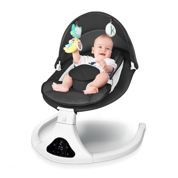 Electric Baby Swing for Infants to Toddler| Portable Infant Swing with Remote Control, Rocker with 5 Speeds, 3-Point Harness for