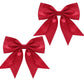 3.5 Inch Satin Hair Bow Hair Clips for Little Girls Baby Toddler Women Kids Bowknot Hair Clip Hairpin Barrettes 2 Pack TSFJ81 (R