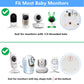 Universal Baby Monitor Mount For Anmeate Sm24, Arlo, Motorola, Owlet Cam And Most Other Baby Monitors, Flexible Gooseneck Baby M