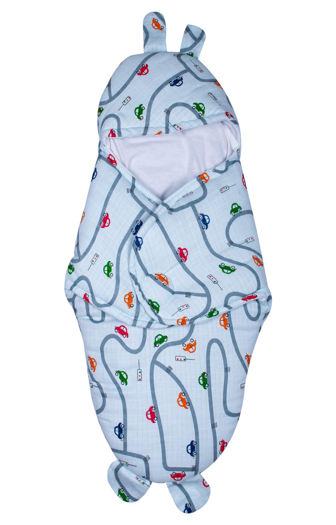mittenbooty Bunny Wrapper or Swaddle in Ultra Soft Car Muslin Fabric Multicolour