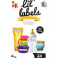 Bottle Labels, Write-On Name, Self-Laminating, Waterproof, Baby Bottle Label For Daycare, Made In The Usa (Animal Friends Set Of