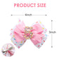 Birthday Hair Bow For Baby Girls 1 2 3 4 5 6 Years Sprinkle Decorations Confetti Ice Cream Party Pink Hair Accessories For 5Th B