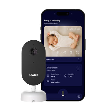 Owlet Dream Sight (Gen 3) Smart Video Baby Monitor | 2K HD Camera w/Night Vision | Detects Crying, Motion & Temperature | Custom
