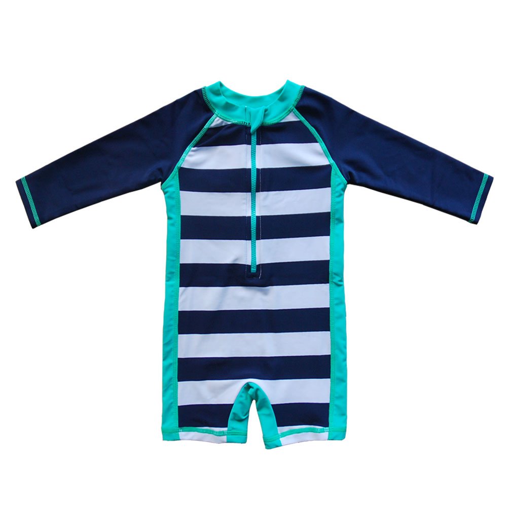 Baby Beach One-Piece Swimsuit Upf 50+ -Sun Protective Sunsuit,Blue 24/36M,3T