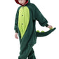 Canasour Dinosaur Onesie Kids Animal Halloween Cosplay Costume For 8-10 Years Girls Dino Unisex Outfuit One Piece Hooded Christm