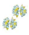Lemon Bow Clips Baby Girls Fruits Bowknot Pin Kids Girls Yellow Lemon Hair Bow Clips BBG97 (Set-A)