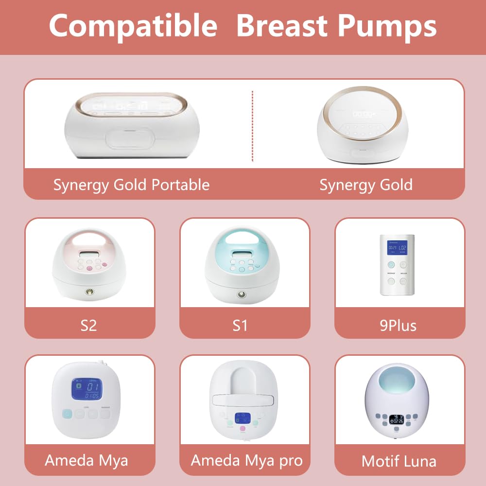 16Mm Pump Parts Compatible With Spectra S1/S2/9 Plus,Spectra Replacement Pump Parts,Full Set Replace Include 16Mm Flange, Duckbi