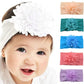 Star Work 4 Pcs Baby Nylon Headbands Hairbands Hair Bow Elastics For Baby Girls, Newborns, Infants, Toddlers And Kids (Flower Ba