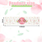 Zonon 48 Pieces Pink Baby Shower Water Bottle Labels Floral Baby Shower Decorations Waterproof Water Bottle Stickers Wrappers Fo