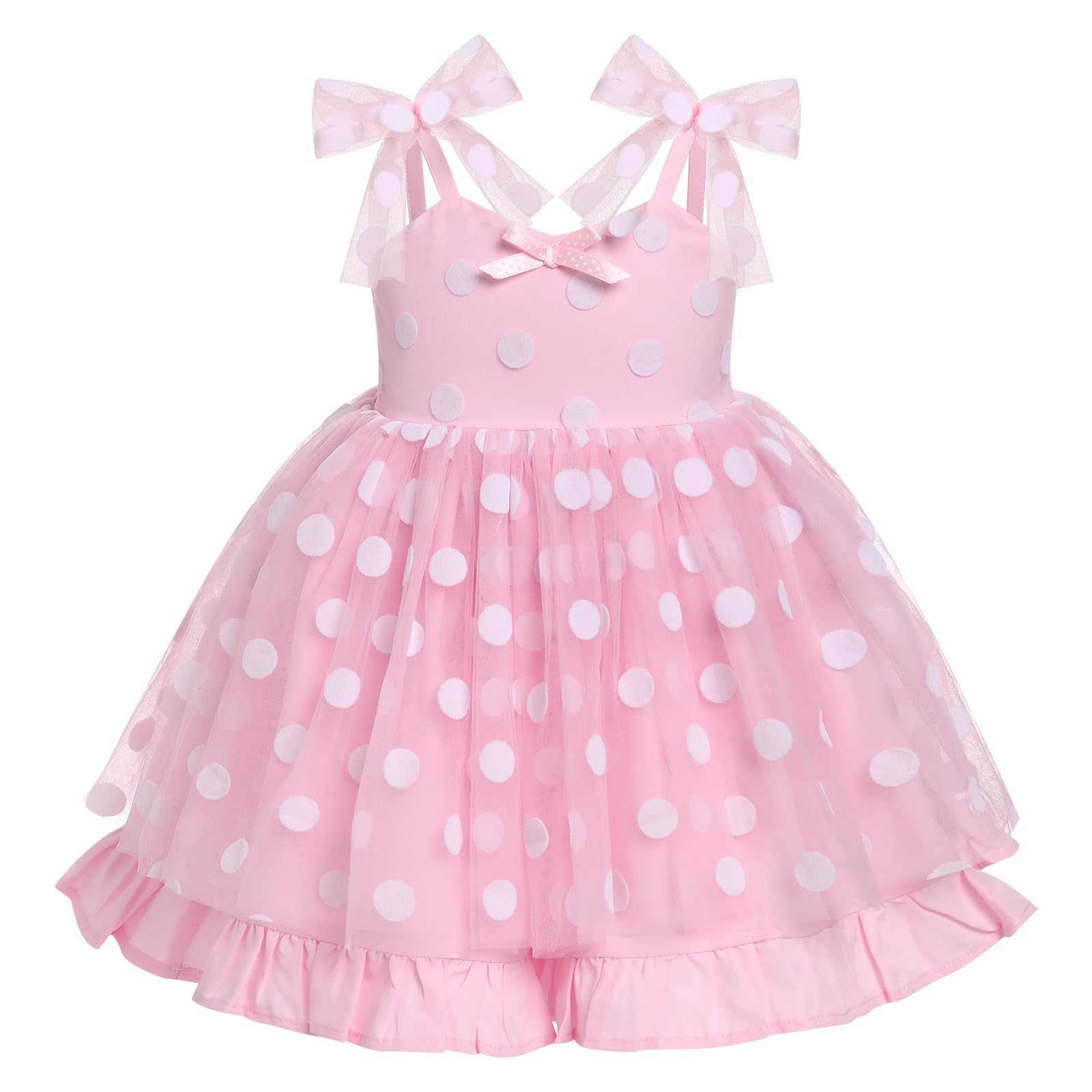 Idopip Baby Girls Polka Dot Tutu Dress Smocked Ruffle Backless Princes – Cutebab WBBAPB0CHW1YP48