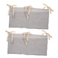 JOINPAYA 2pcs Crib Hanging Bag Cart Organizer Stroller Bag for Diapers Toys Bedside Caddy Cotton Nursery Accessory