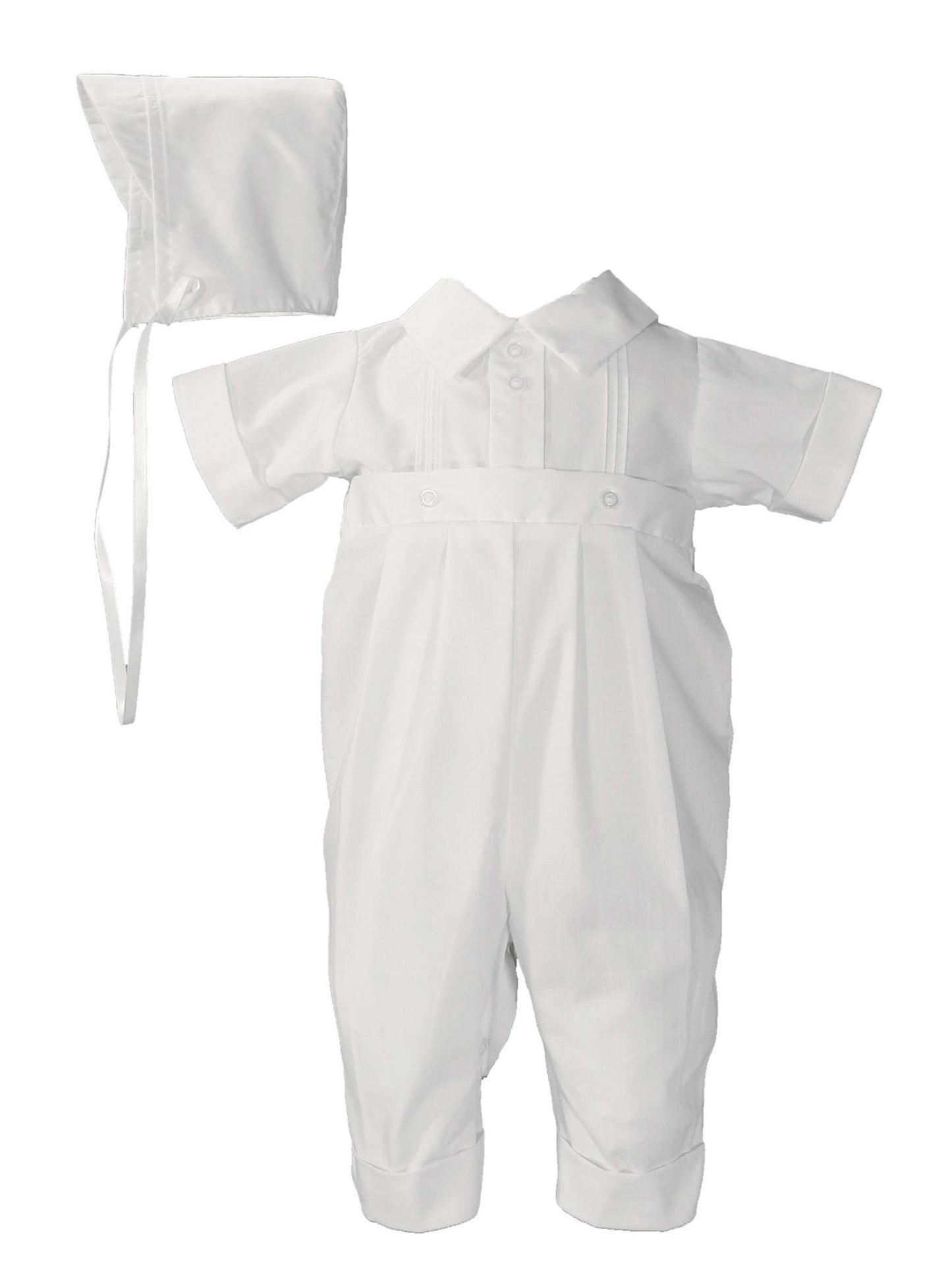 Polycotton One Piece With Pin Tucking - 12, White