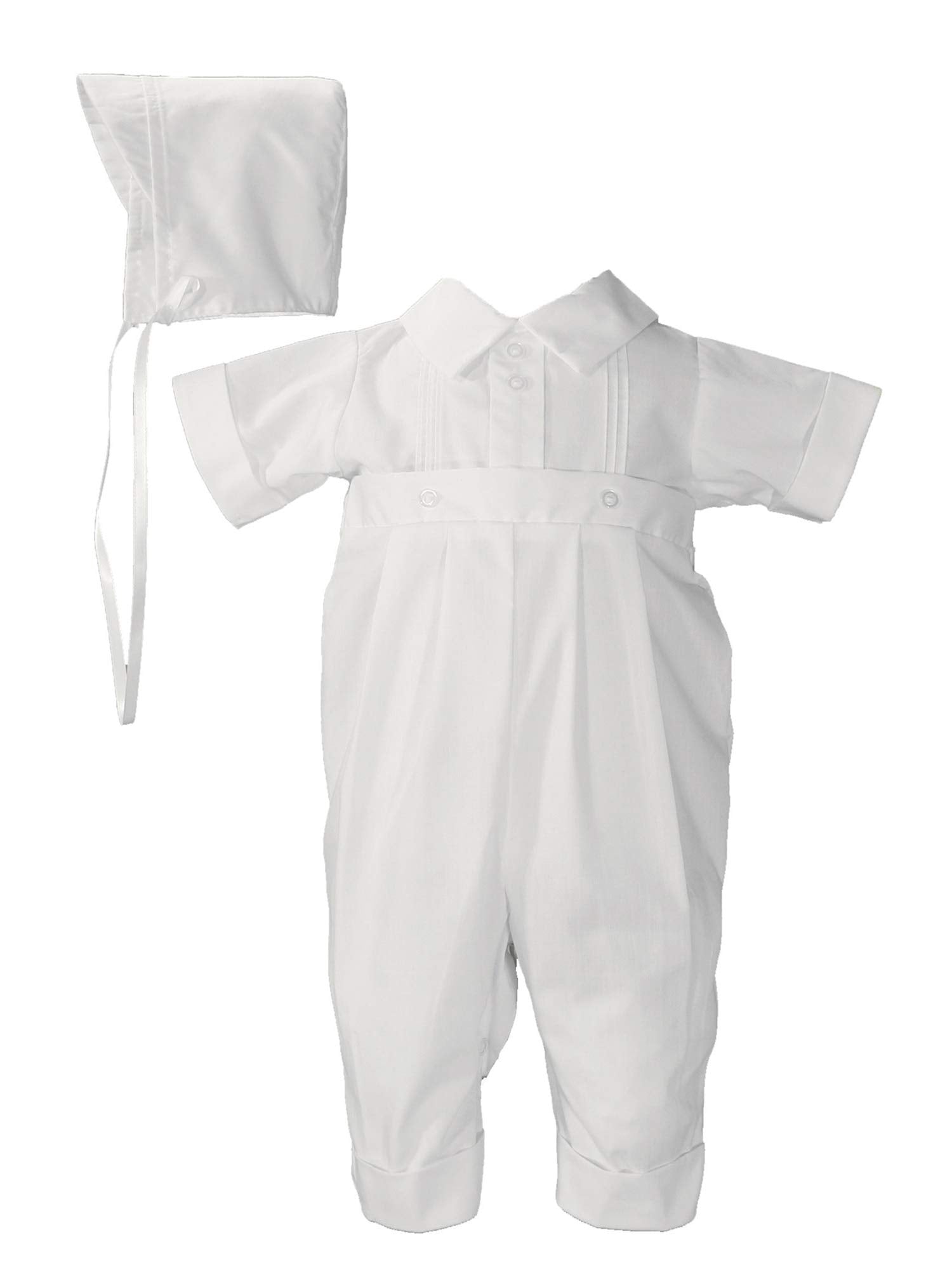 Polycotton One Piece With Pin Tucking - 12, White