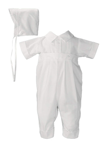 Polycotton One Piece With Pin Tucking - 12, White