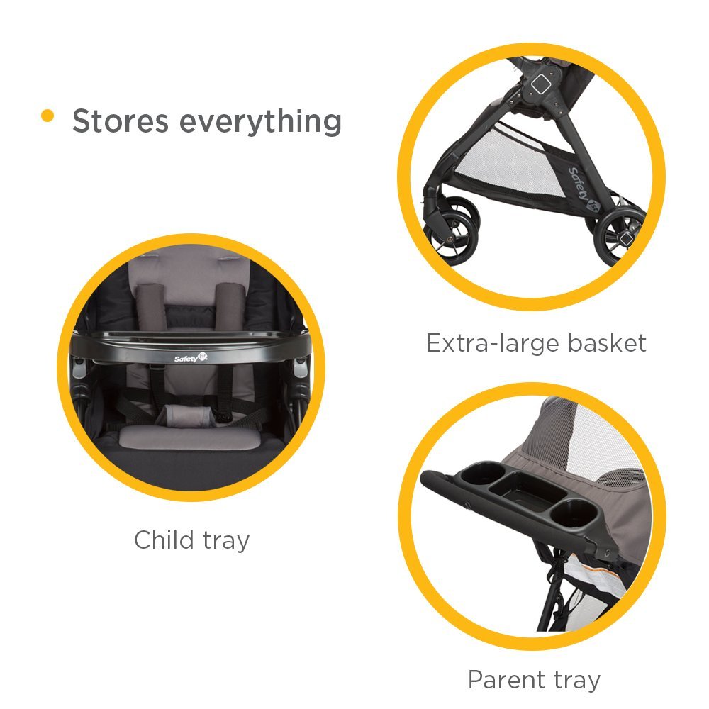 Safety 1st Smooth Ride Travel System Stroller and Car Seat OnBoard FLX - Efficient Infant Car Seat Stroller and Infant Car Seat