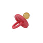 Sweetie Rubber Pacifier Natural Rubber Pacifier Rounded Pink Small 0-6 Month
