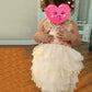 Cilucu Girls Dress Toddler Kids Party Dress Sequin Tutu Pageant Lace Dresses Gown For Flower Girl Baby Rose Gold Off White 12 Mo