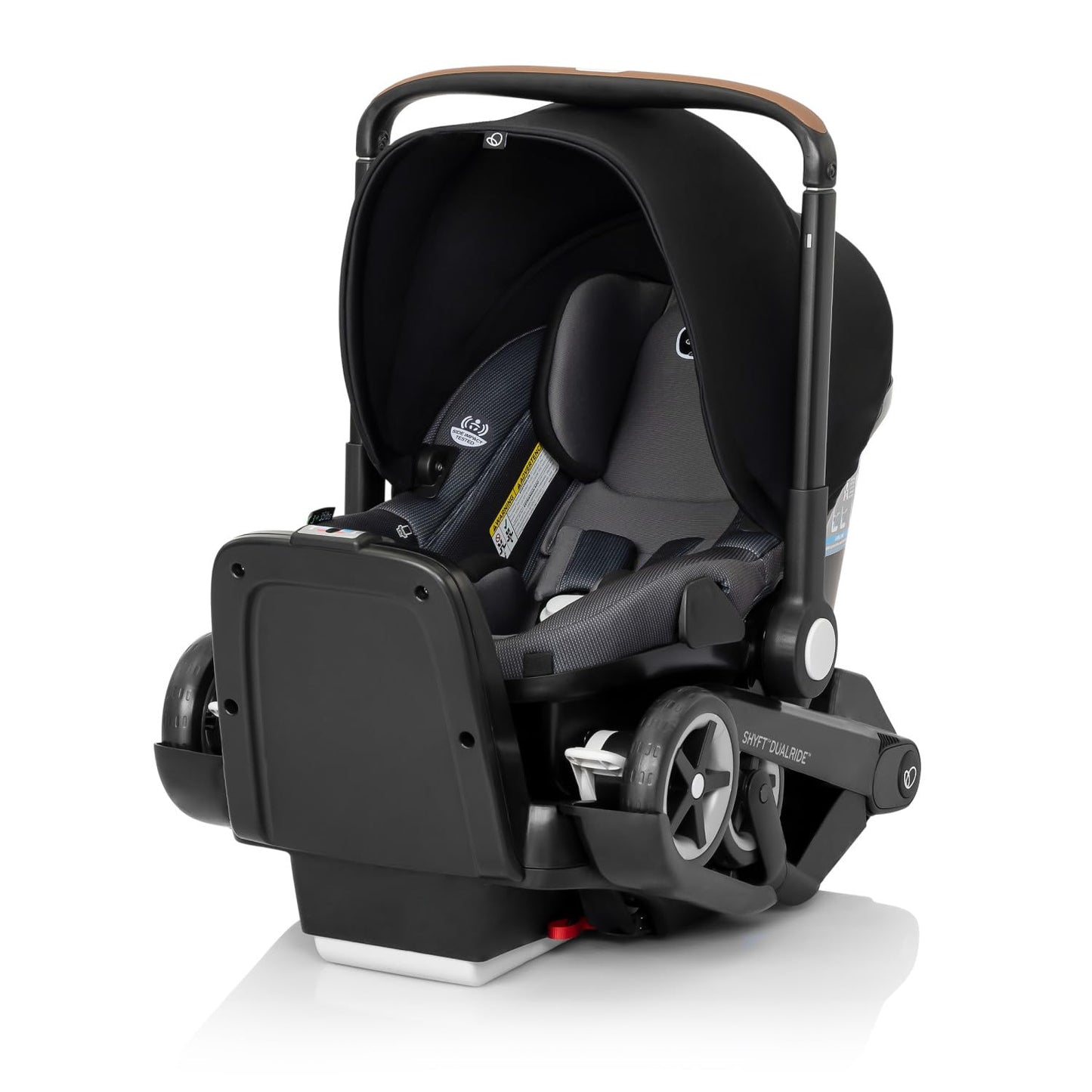 Shyft Dualride With Carryall Storage Infant Car Seat And Stroller Combo (Boone Gray)