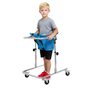 ZOYACREATE Hemi Walker for Kids, Adjustable Height Rehabilitation Standing Frames Child Walker with Wheels