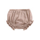 Ayiyo 2T Bloomers Newborn Toddler Kids Cotton Linen Shorts Diaper Cover(Khaki,80)