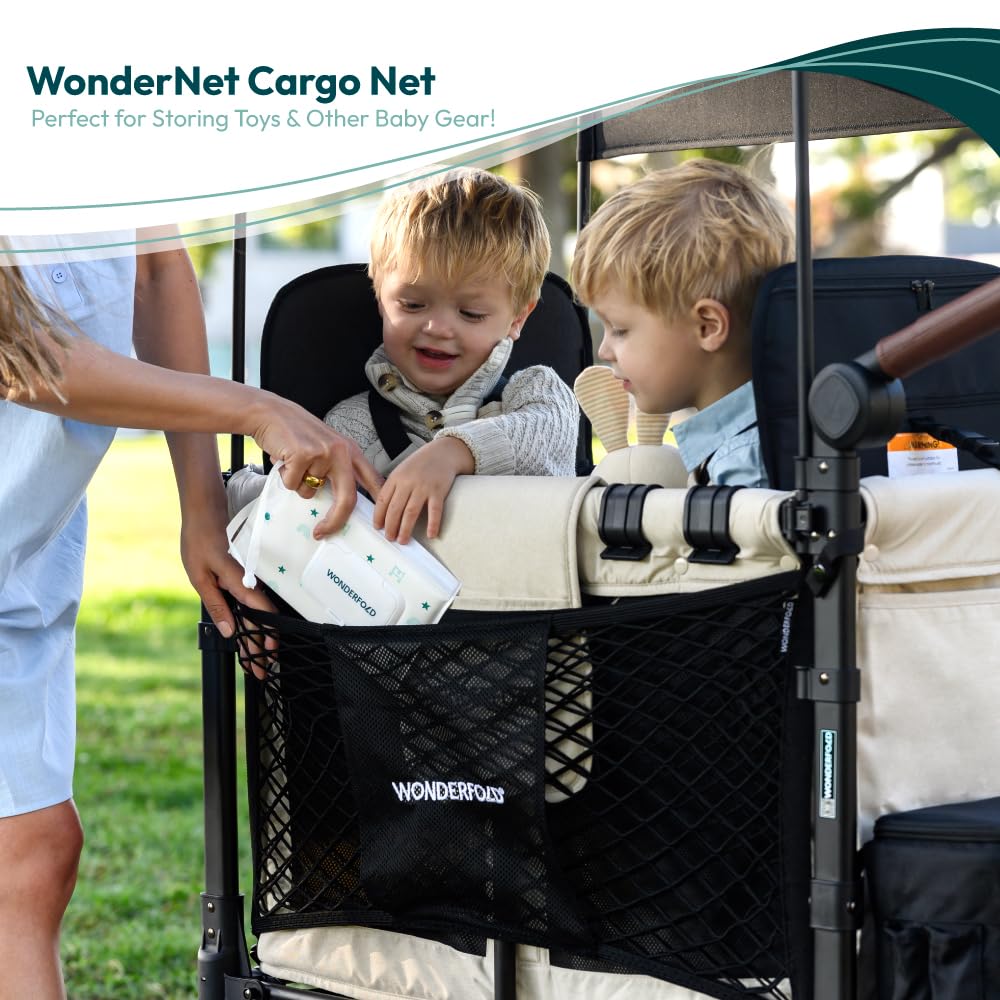 Wonderfold Heavy Duty Stroller Wagon Cargo Net For Extra Storage Space With Super Stretchable Netting & Large Storage Capacity (
