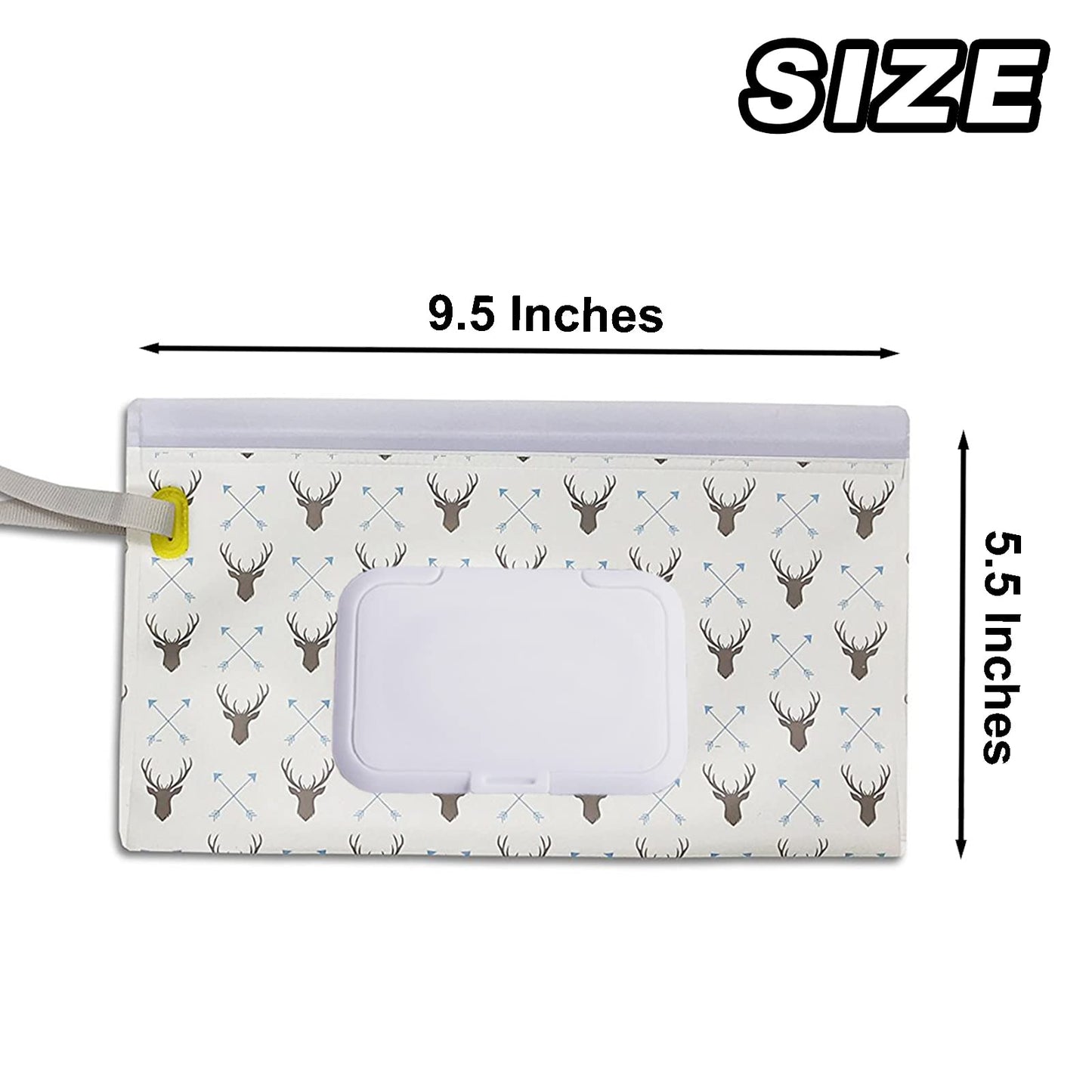 2 Pack Reusable Wipes Pouch Portable Wipes Dispenser Refillable Wipes Container Lightweight Travel Wipes Case Baby Wipes Holder