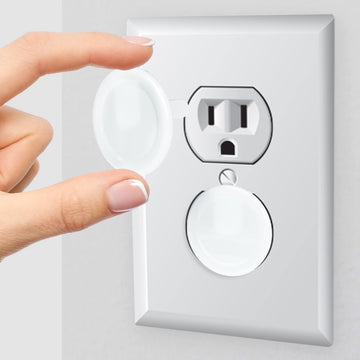 White Outlet Covers (36-Pack) Dielectric Plastic Plugs For Electrical Power Outlets By Skyla Homes - Best Baby Proofing Wall Soc
