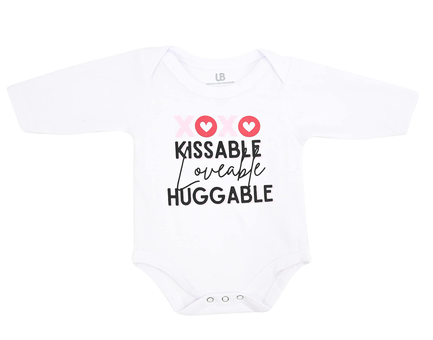 Unique Baby Girls Pink Xoxo Valentines Day Layette Set (12M, Pink)