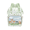 Personalized Woodland Animals Diaper Bag for Women, Custom Name Nursing Daypack, Diaper Bag for Baby Boy Girl, New Mom Gifts