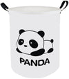 Acmuuni 19.7' Inch Round Kids Laundry Clothes Hamper Laundry Basket With Handles,Baby Toys Storage Organizer Bins Laundry Gift