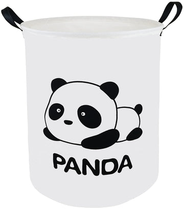 Acmuuni 19.7' Inch Round Kids Laundry Clothes Hamper Laundry Basket With Handles,Baby Toys Storage Organizer Bins Laundry Gift