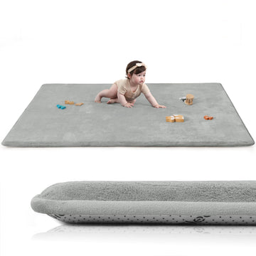 Baby Play Mat for Floor,Extra Large 59  71 Tummy Time Mat,Thicker Memory Foam Mats for Toddler,Infant,Kid,Water Repellent Ultra 