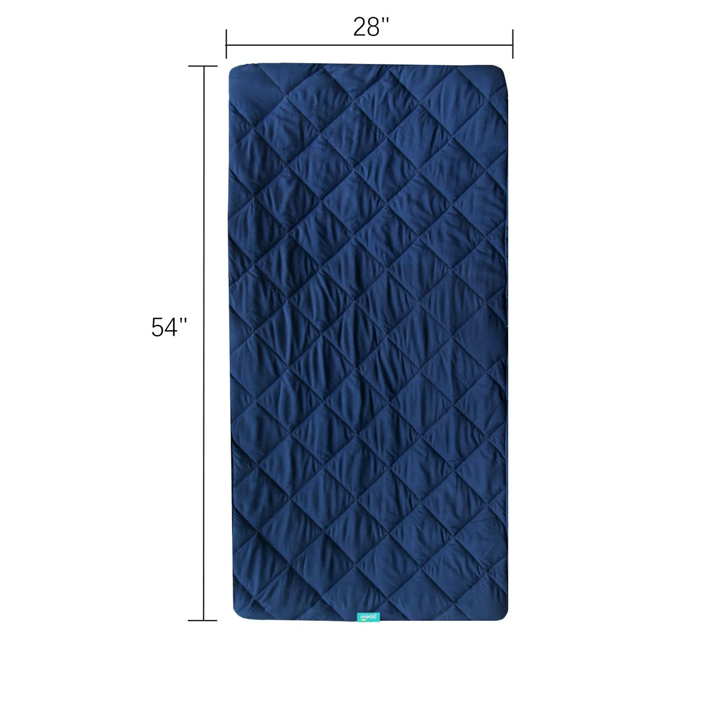 Sheet For Regalo My Cot Portable Toddler Bed, Joovy Travel Cot (Sheet Only, Bed Not Included), Soft Padded Cover, Navy, 54''X28'