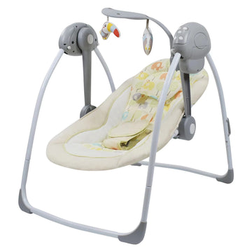 Vannetgo Comfort Portable Baby Swing, Comfort Rocking Chair Electric Infant Rocker with Soothing Music Foldable,Bionic Design, N