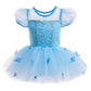 DYMCII Baby Girls Cinderelle Princess Ballet Dress Short Sleeve Leotards Skirted Tutu Halloween Birthday Party Fancy Costume 3T