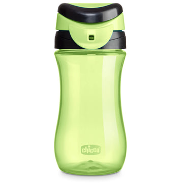 Chicco My Tumbler Open Rim Water Bottle With Free-Flow Spout 12Oz.| Spill Proof When Lid Is Closed| Flip-Up Carry Handle | Top-R