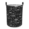 Pevtufa Travel The World Foldable Laundry Basket Organizer,Fabric Clothes Toy Storage Basket Nursery Hamper Storage Bin For Hous