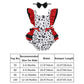 Newborn Dalmatian Costume Baby Girl Black and White Devil Costume Kids Dress up Cosplay Halloween Dalmation Outfit Toddler Infan