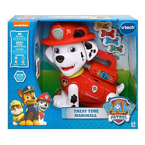 VTech Paw Patrol Treat Time Marshall, includes Marshall^Treats (26)^AAA Battery (2)^Manual
