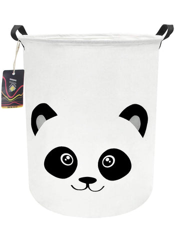 Hkec Baby Laundry Hamper,Kids Laundry Baskets,Waterproof Toy Storage Bin,Dirty Clothes Hamper For Nursery,Panda Gift Baskets,Boy