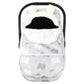 Carseat Cover Boys, Winter Cozy & Warm Cover, Elephant Baby Car Seat Cover, Infant Car Seat Canopy, Ultra-Soft Breathable Protec