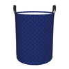 Pevtufa Navy Blue Foldable Laundry Basket Organizer,Fabric Clothes Toy Storage Basket Nursery Hamper Storage Bin For Household B