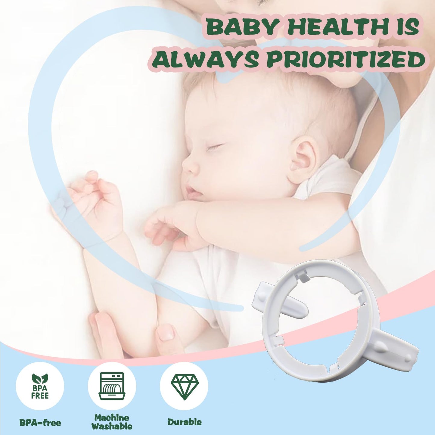 Handles Compatible For Philips Avent Natural Baby Bottles, Easy Holder For Feeding Bottle, Pack Of 4